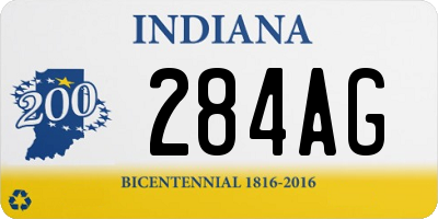 IN license plate 284AG