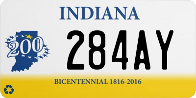 IN license plate 284AY