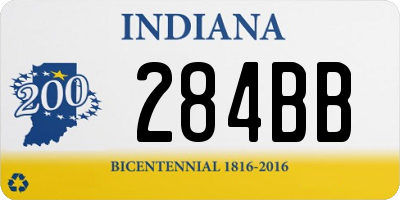 IN license plate 284BB