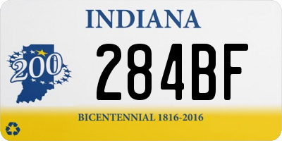 IN license plate 284BF