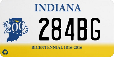 IN license plate 284BG