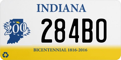 IN license plate 284BO