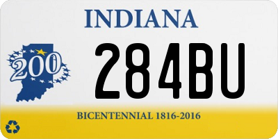 IN license plate 284BU