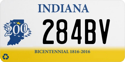 IN license plate 284BV