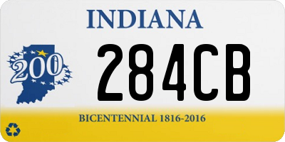 IN license plate 284CB