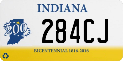 IN license plate 284CJ