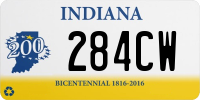 IN license plate 284CW