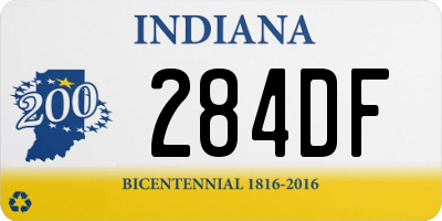 IN license plate 284DF