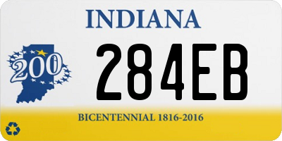 IN license plate 284EB