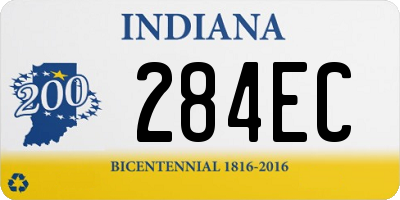 IN license plate 284EC