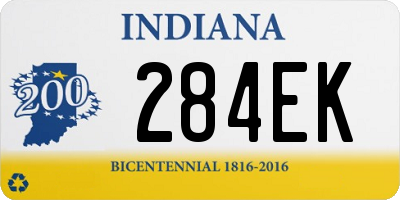 IN license plate 284EK