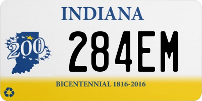 IN license plate 284EM