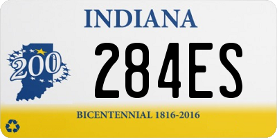 IN license plate 284ES