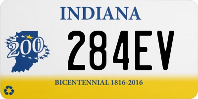 IN license plate 284EV