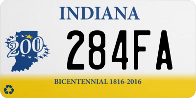 IN license plate 284FA