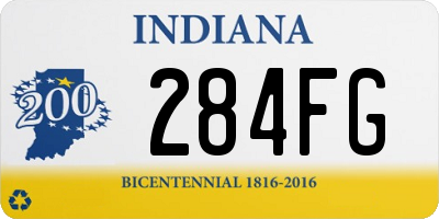 IN license plate 284FG