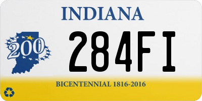 IN license plate 284FI