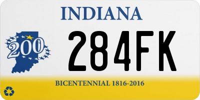 IN license plate 284FK