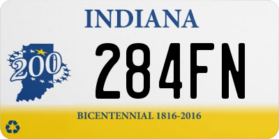 IN license plate 284FN