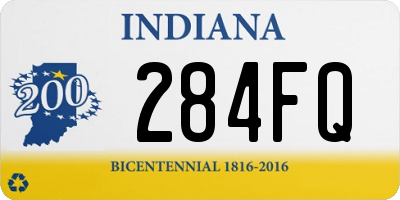 IN license plate 284FQ