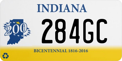 IN license plate 284GC