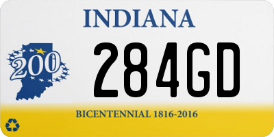 IN license plate 284GD