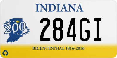 IN license plate 284GI