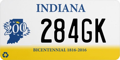 IN license plate 284GK