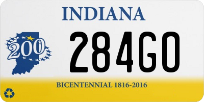 IN license plate 284GO