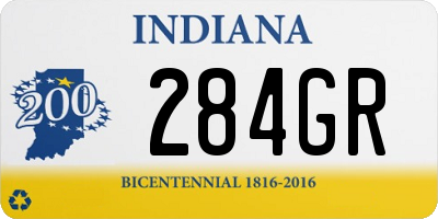 IN license plate 284GR