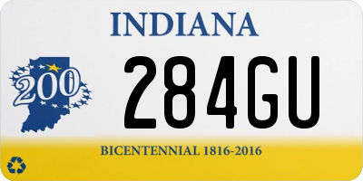 IN license plate 284GU