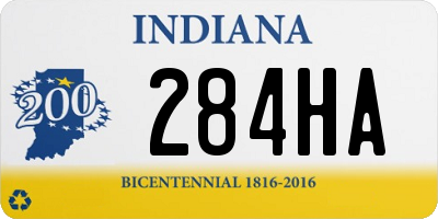 IN license plate 284HA