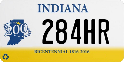 IN license plate 284HR