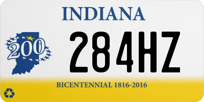 IN license plate 284HZ