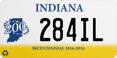 IN license plate 284IL