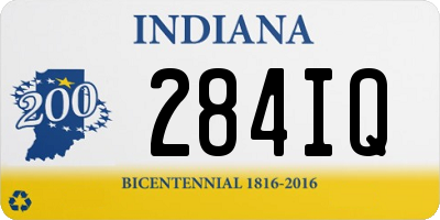 IN license plate 284IQ