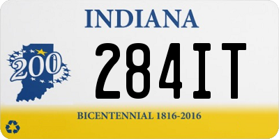 IN license plate 284IT