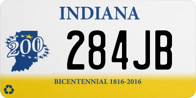 IN license plate 284JB