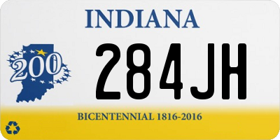 IN license plate 284JH