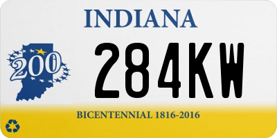 IN license plate 284KW