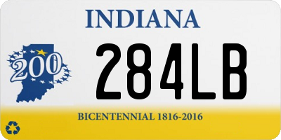 IN license plate 284LB