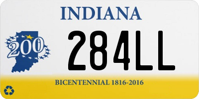 IN license plate 284LL