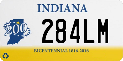 IN license plate 284LM