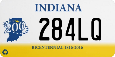 IN license plate 284LQ