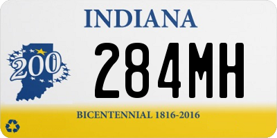 IN license plate 284MH