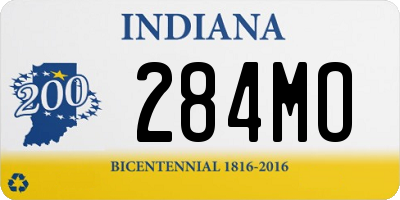 IN license plate 284MO
