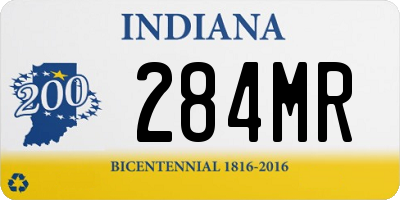 IN license plate 284MR