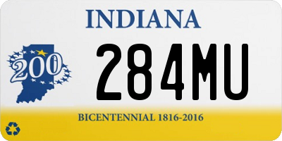 IN license plate 284MU