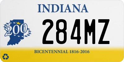 IN license plate 284MZ