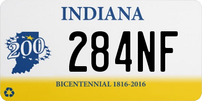 IN license plate 284NF